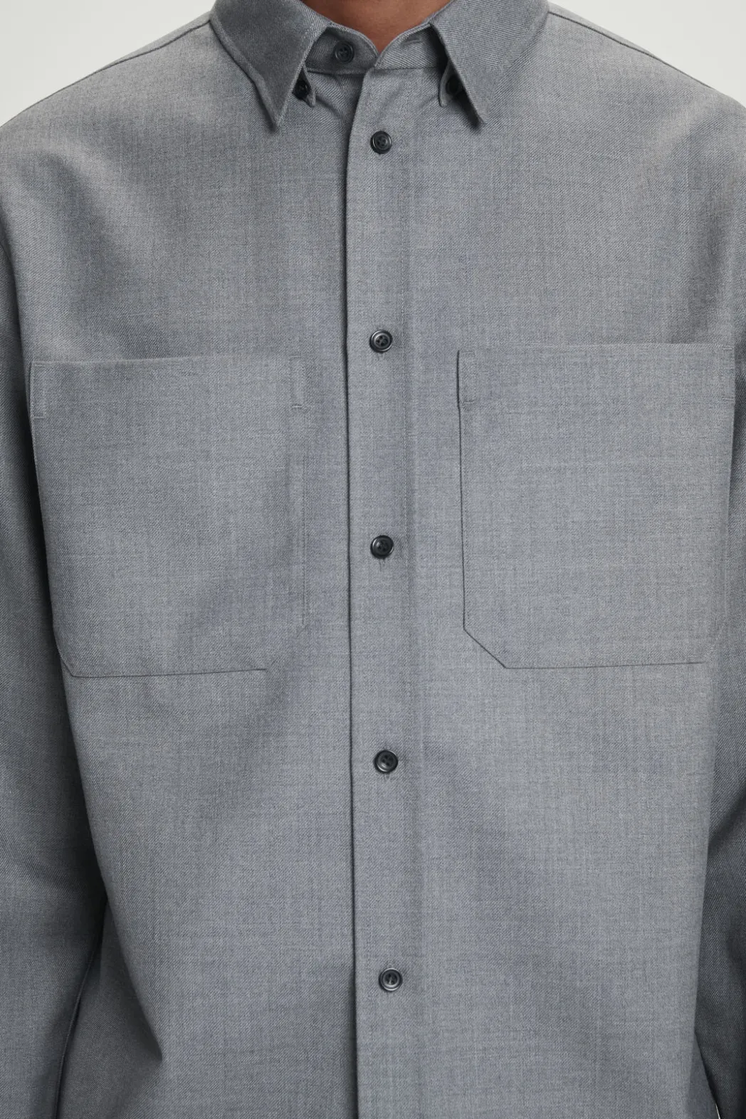 Hot COS RELAXED UTILITY SHIRT GRAY