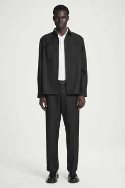 Clearance COS RELAXED UTILITY SHIRT BLACK