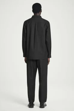 Clearance COS RELAXED UTILITY SHIRT BLACK