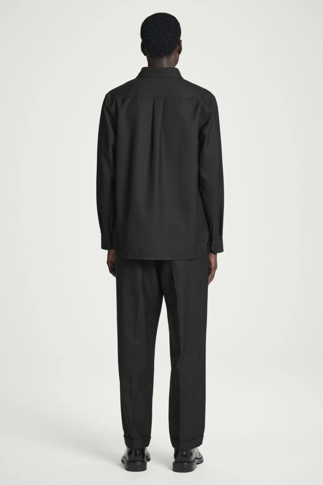 Clearance COS RELAXED UTILITY SHIRT BLACK