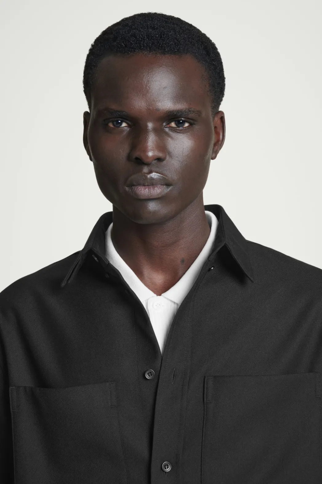 Clearance COS RELAXED UTILITY SHIRT BLACK
