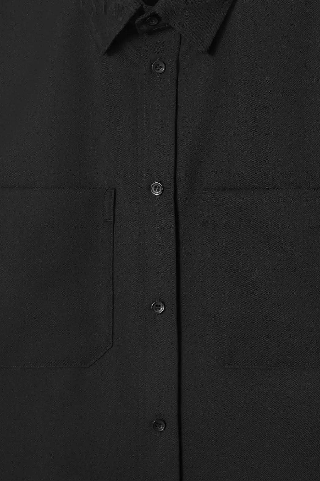 Clearance COS RELAXED UTILITY SHIRT BLACK