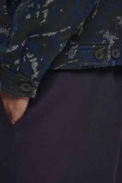 Discount COS RELAXED WOOL-BLEND JACQUARD OVERSHIRT MULTICOLORED