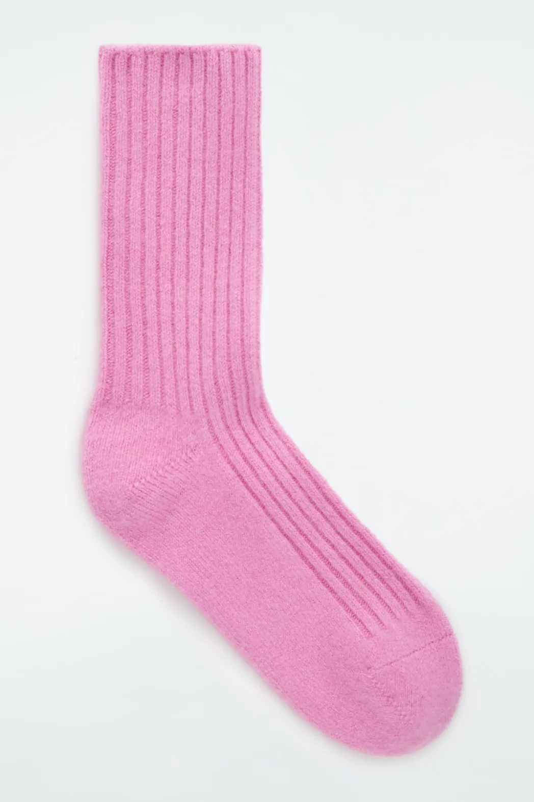 Clearance COS RIBBED CASHMERE SOCKS PINK