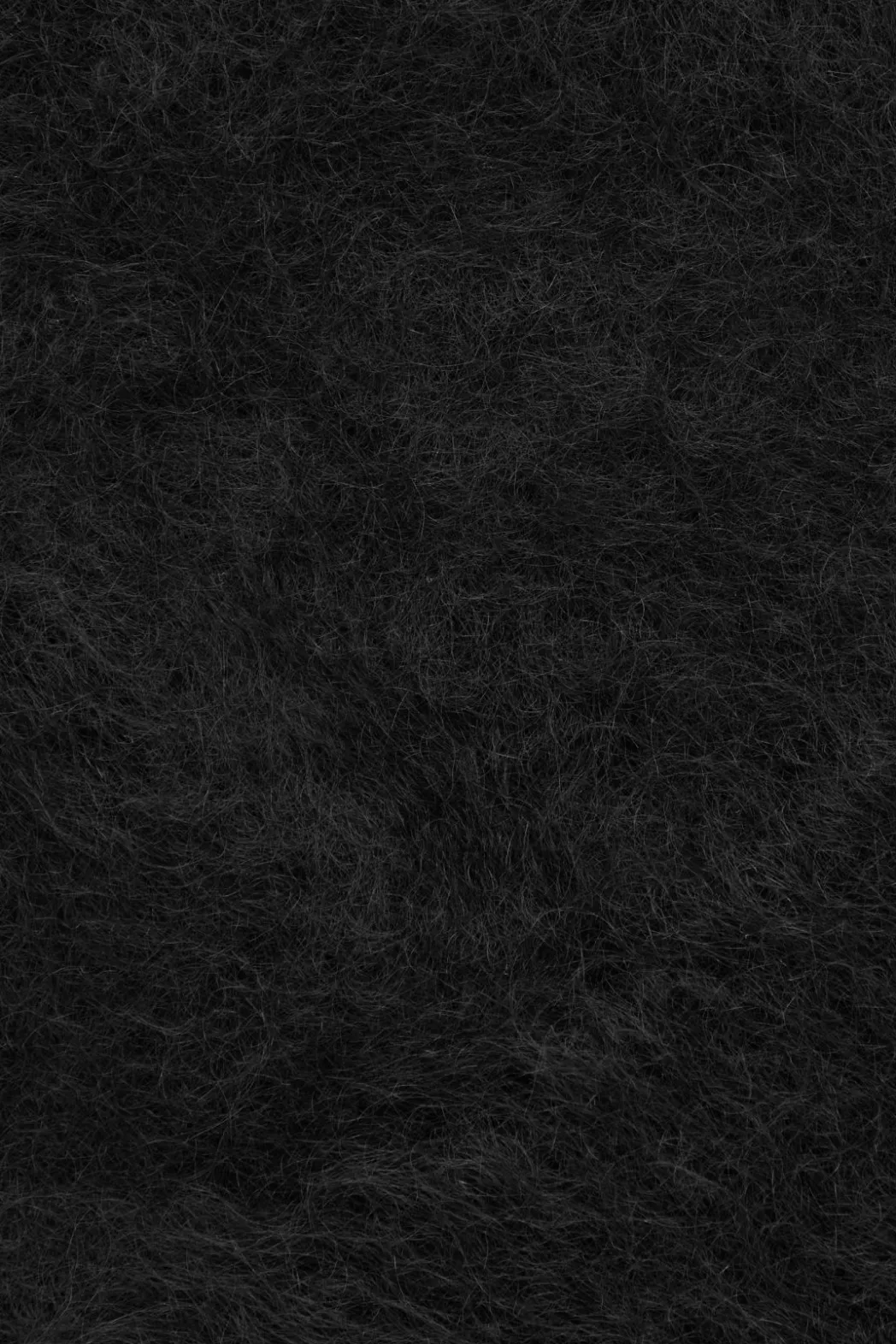 Outlet COS RIBBED MOHAIR BEANIE BLACK