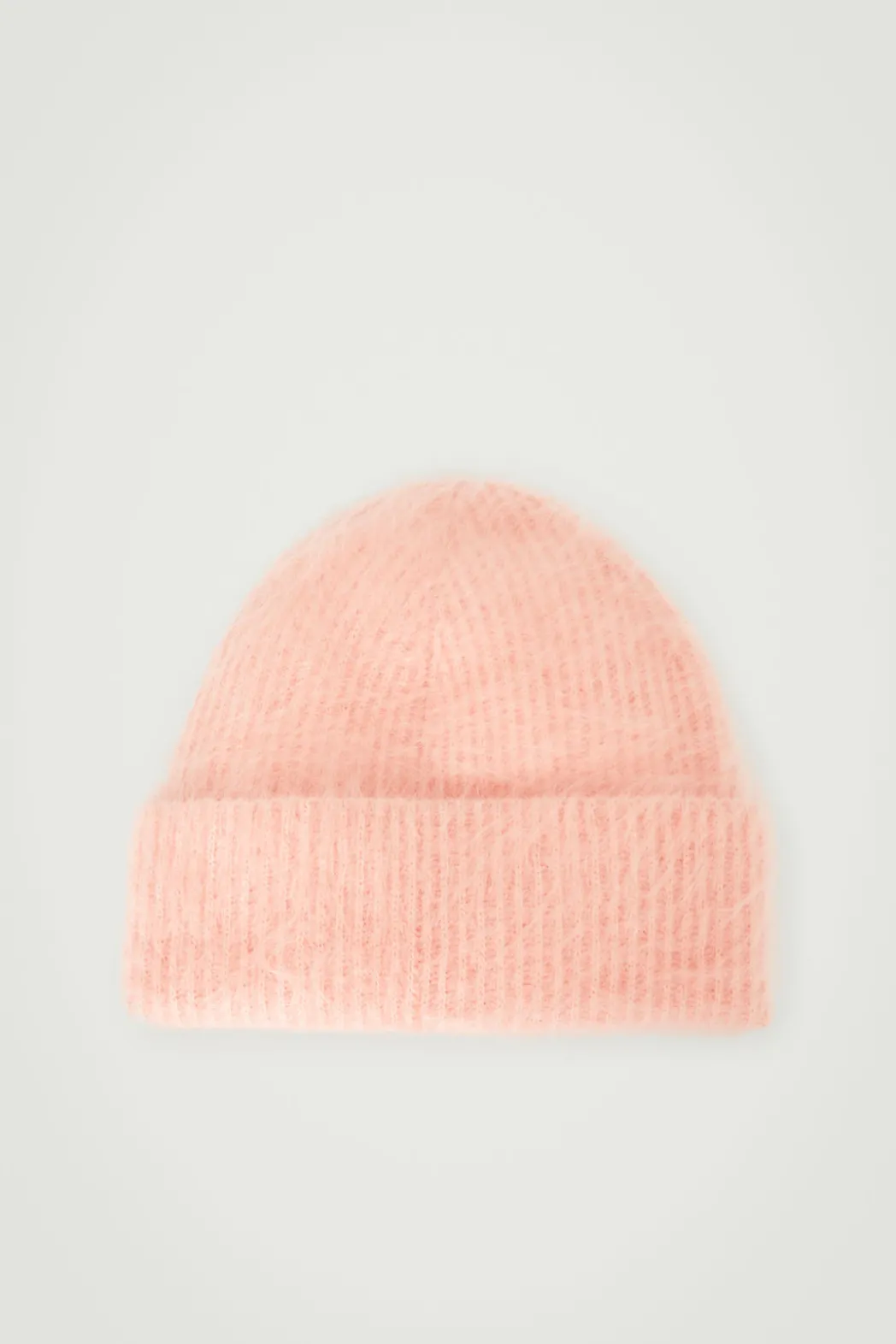 Online COS RIBBED MOHAIR BEANIE POWDER PINK