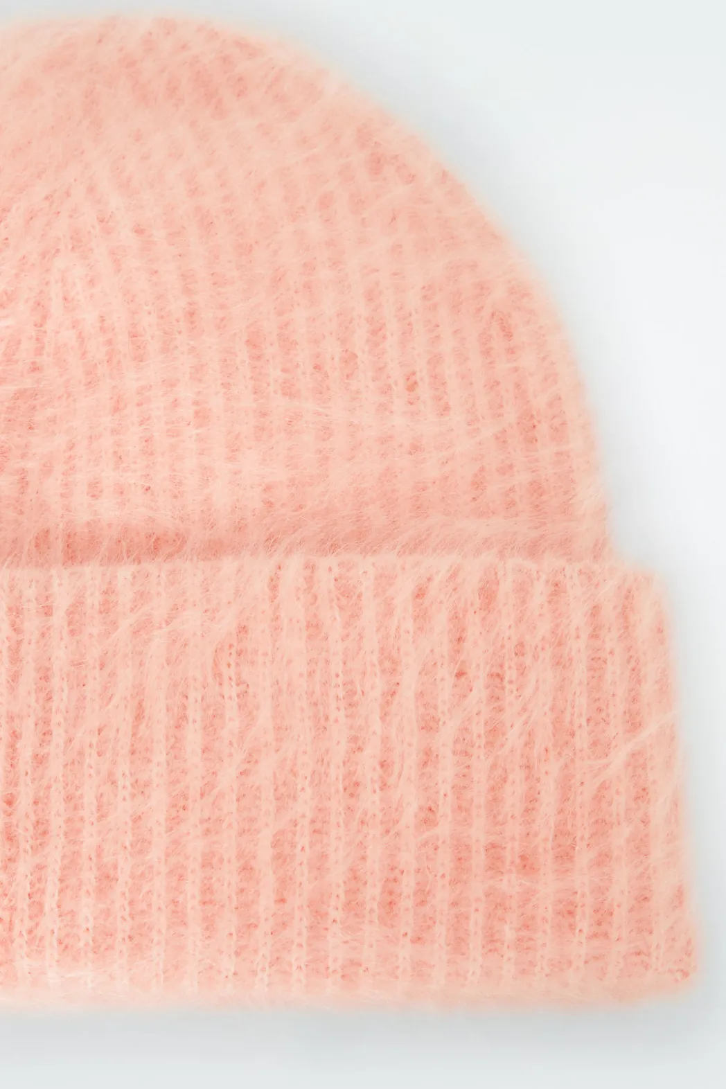 Online COS RIBBED MOHAIR BEANIE POWDER PINK