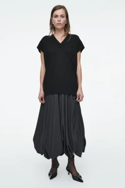 Best COS RIBBED SHEER SOCKS BLACK