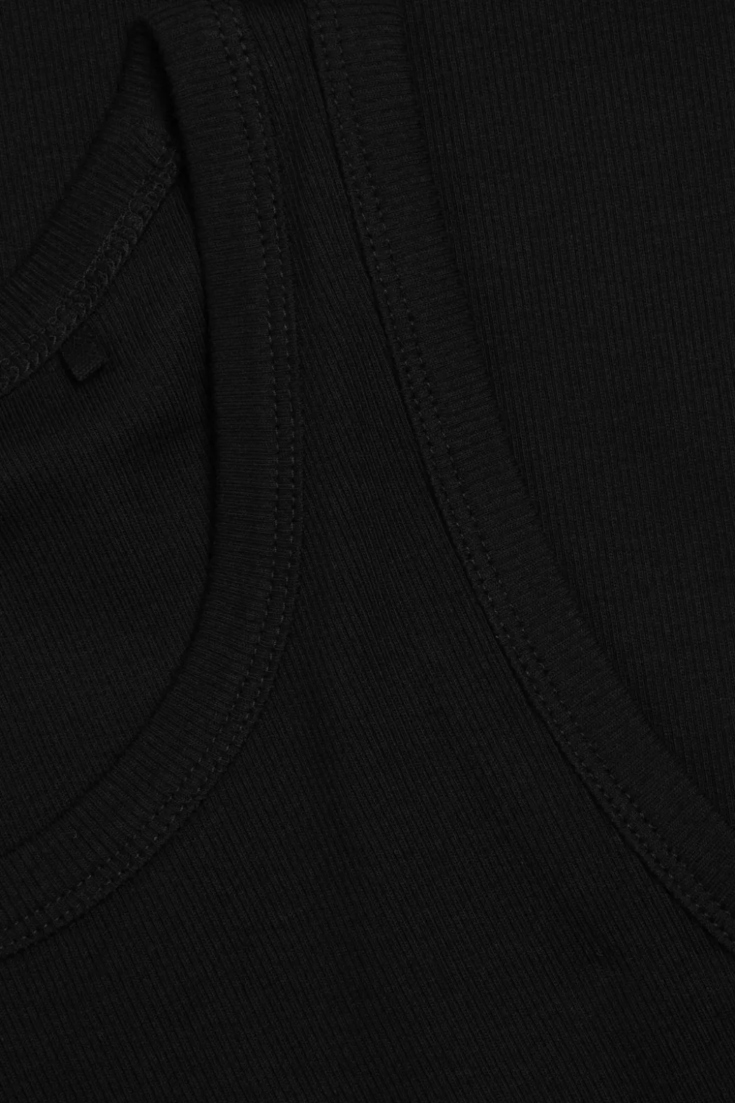 Online COS RIBBED TANK TOP black