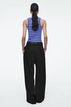 Clearance COS RIBBED TANK TOP BLUE / STRIPED