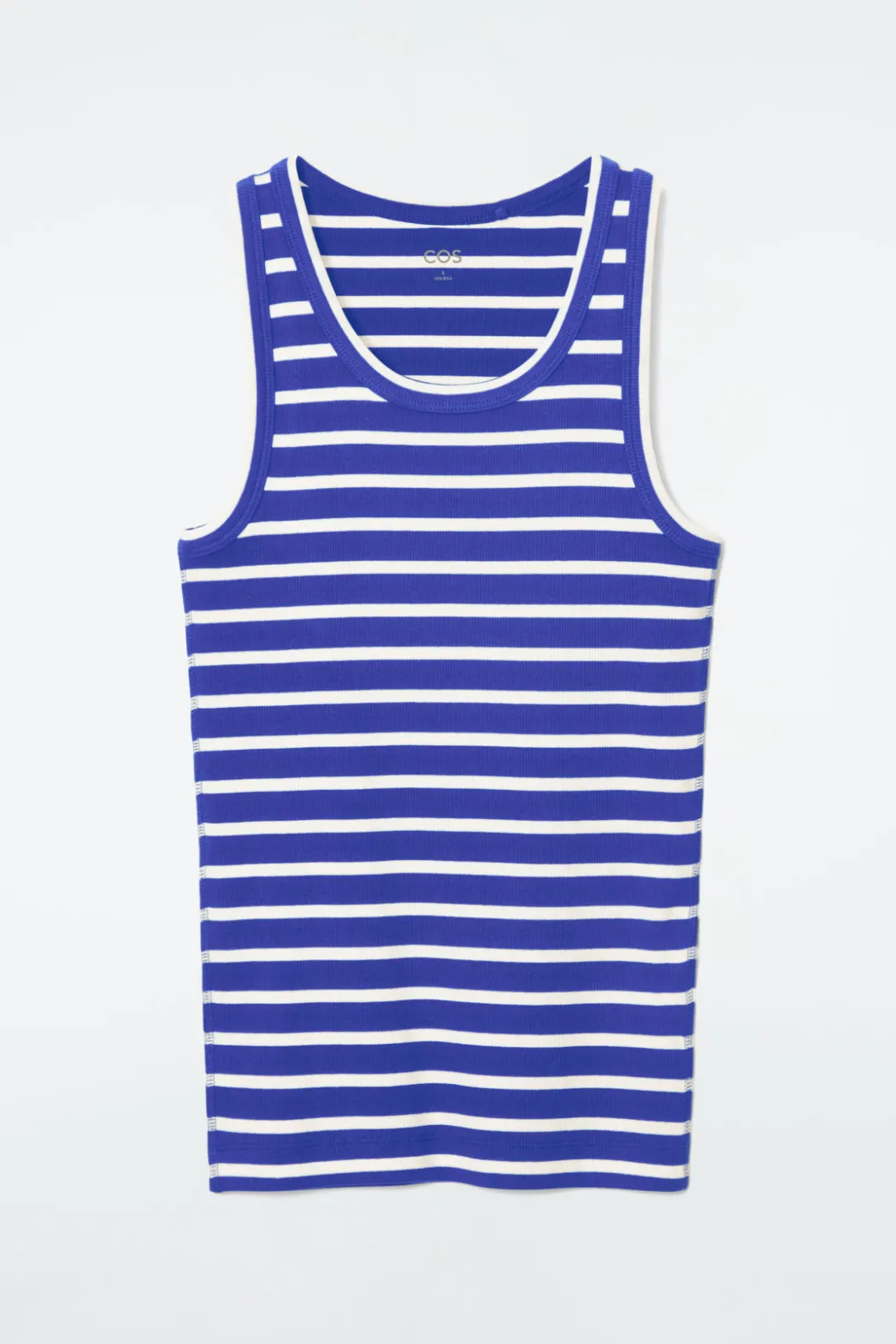 Clearance COS RIBBED TANK TOP BLUE / STRIPED