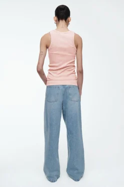Best COS RIBBED TANK TOP LIGHT PINK