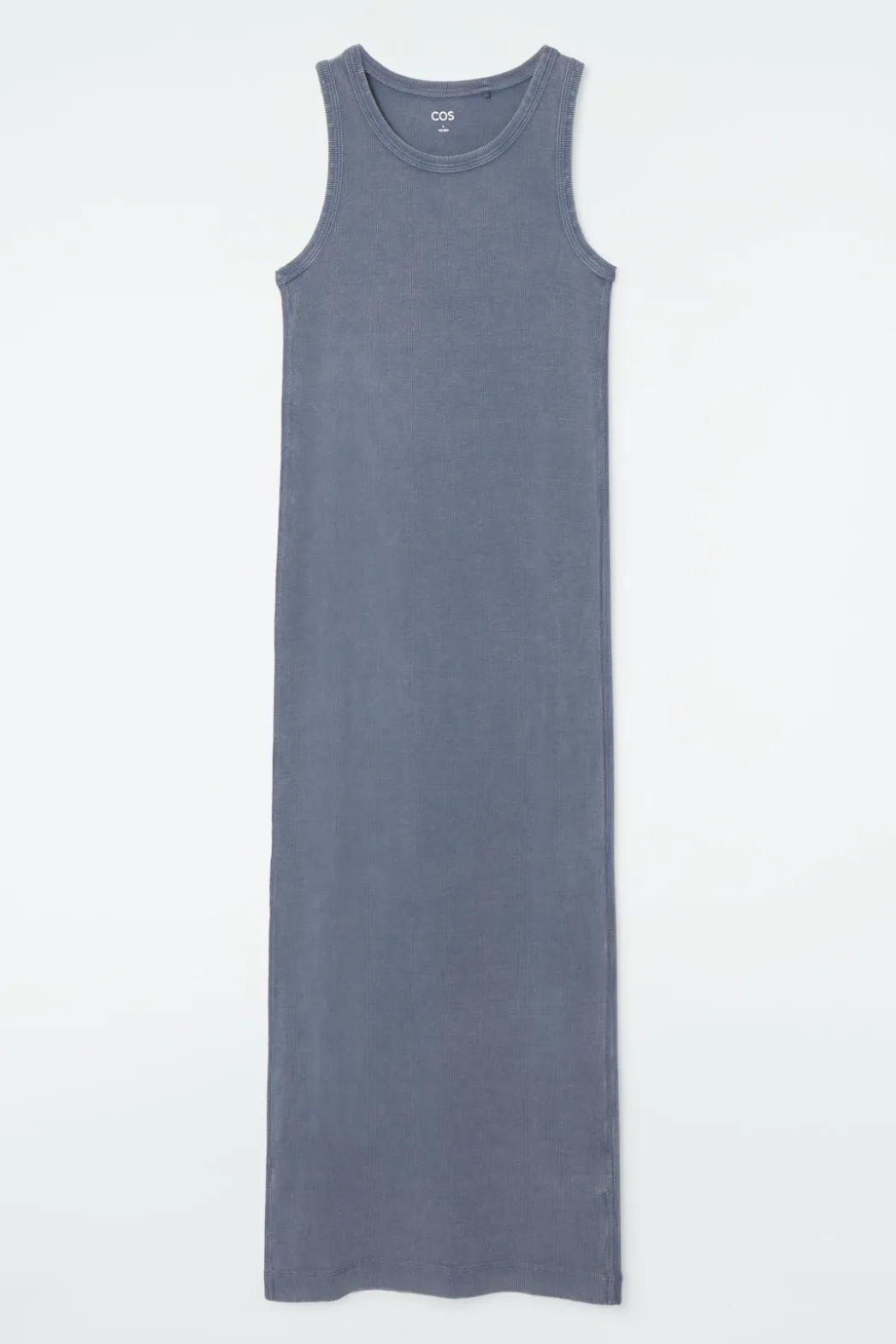 Clearance COS RIBBED TUBE DRESS STEEL BLUE