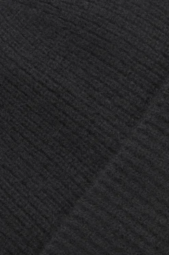 Sale COS RIBBED WOOL AND CASHMERE BEANIE Black