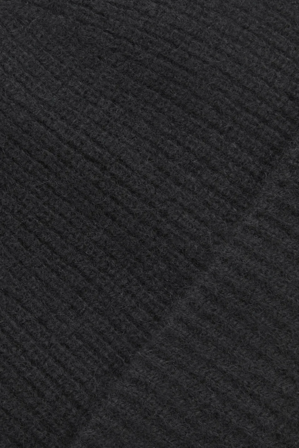Sale COS RIBBED WOOL AND CASHMERE BEANIE Black