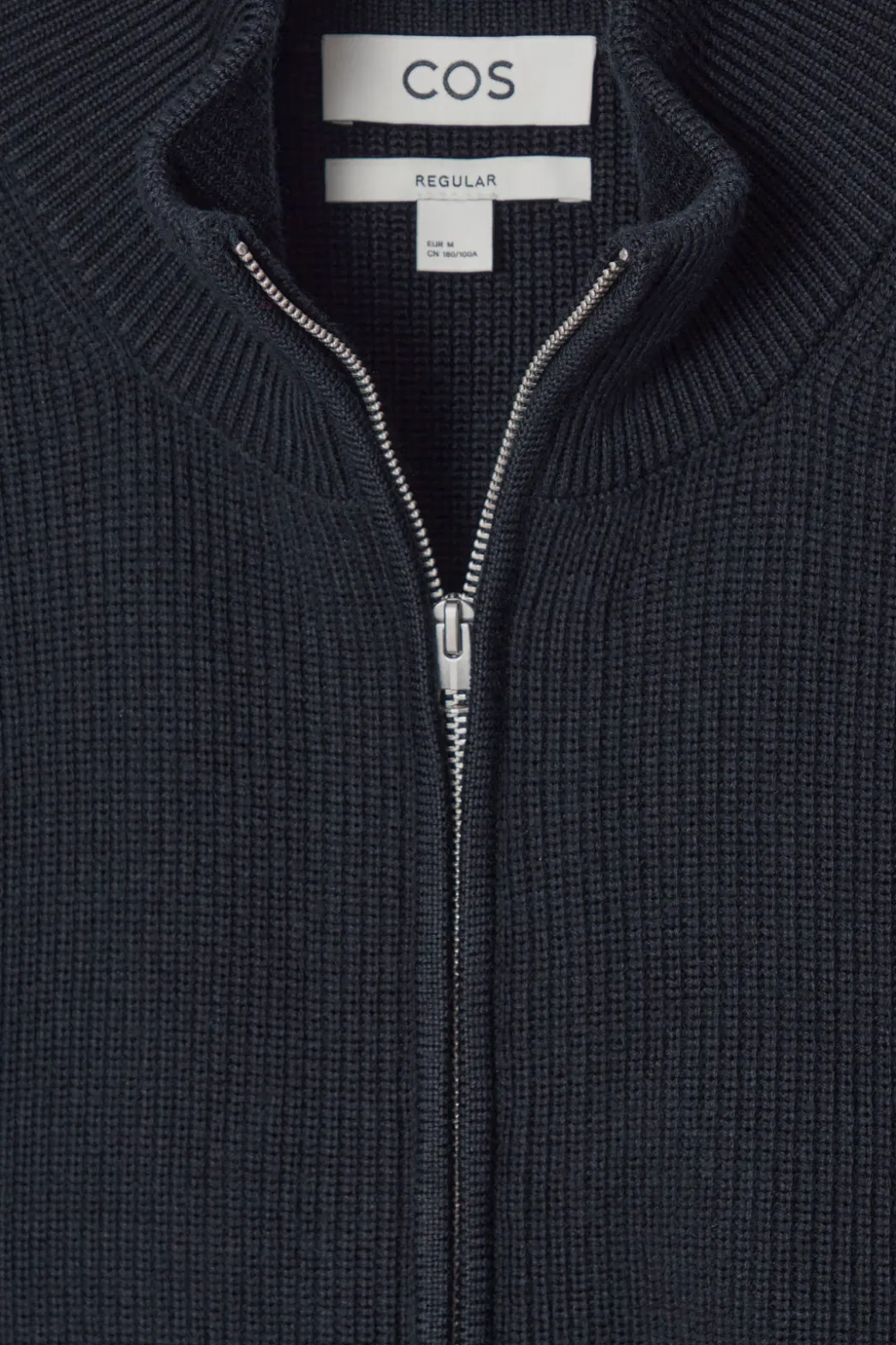 Hot COS RIBBED WOOL TANK NAVY