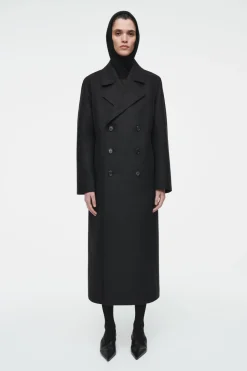 Clearance COS RIBBED WOOL-CASHMERE BALACLAVA BLACK