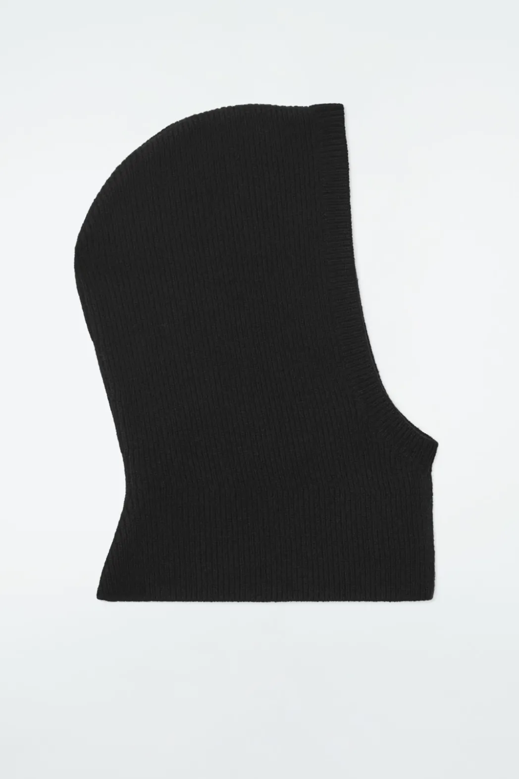Clearance COS RIBBED WOOL-CASHMERE BALACLAVA BLACK