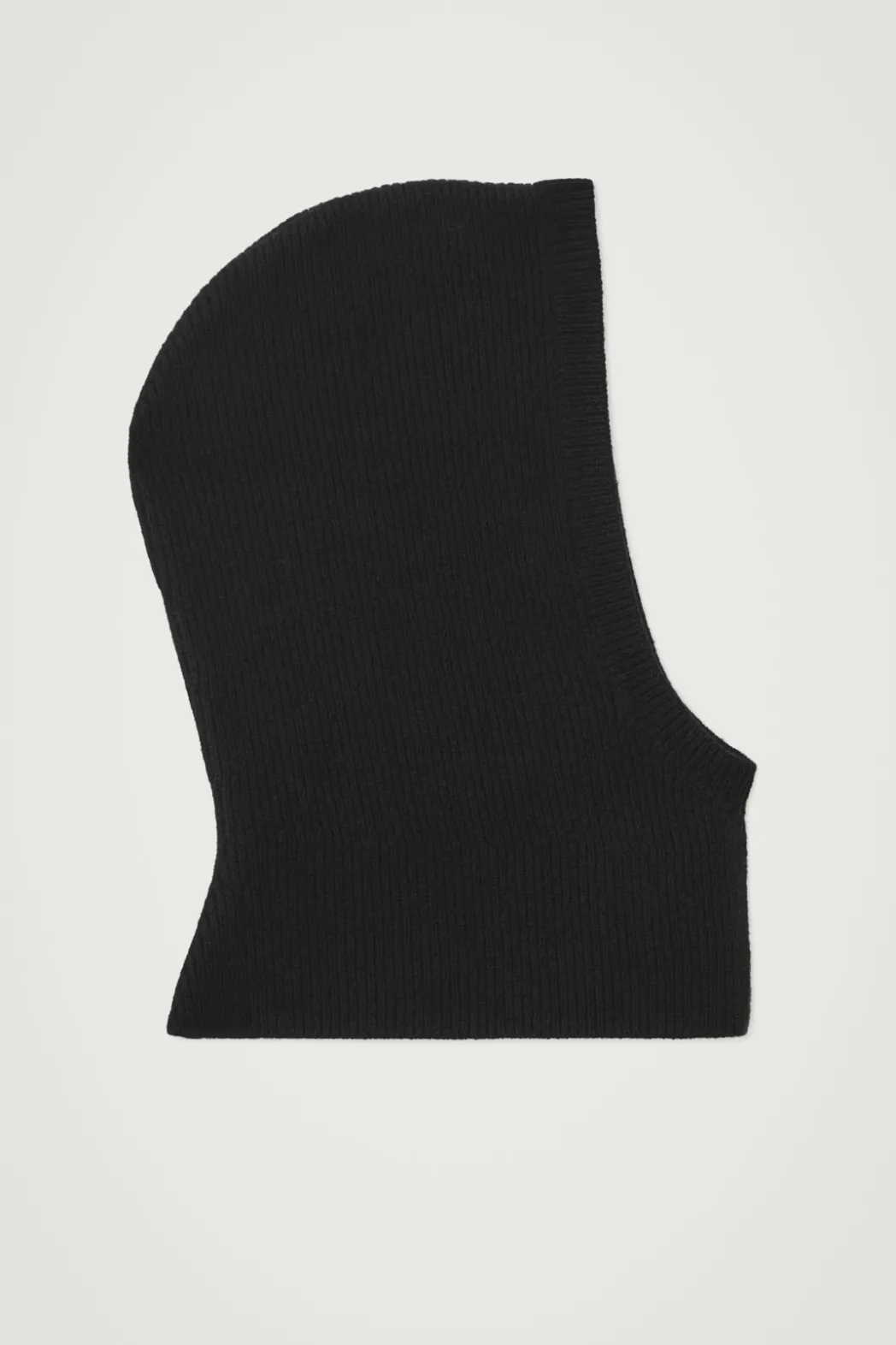 Clearance COS RIBBED WOOL-CASHMERE BALACLAVA BLACK