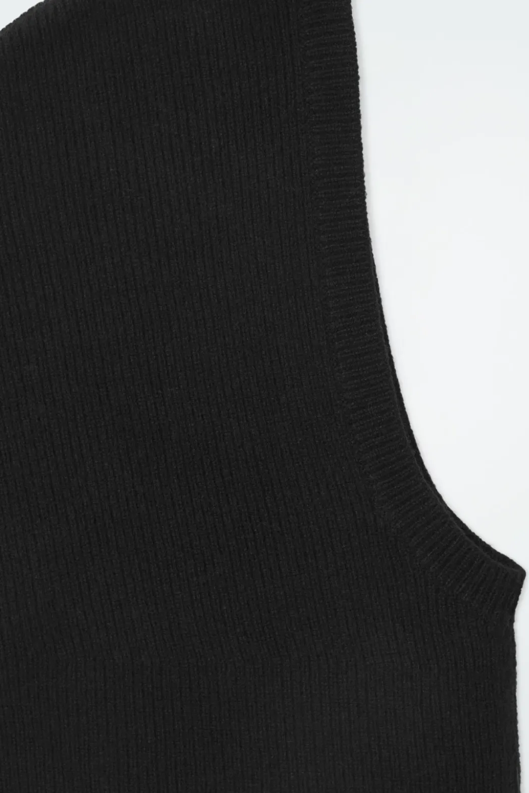 Clearance COS RIBBED WOOL-CASHMERE BALACLAVA BLACK