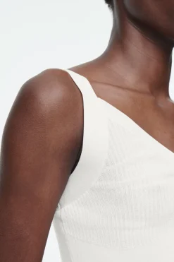 Discount COS RIBBED-KNIT BRALETTE IVORY