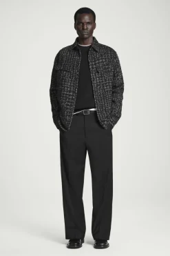 Hot COS RIBBED-KNIT SWEATER BLACK