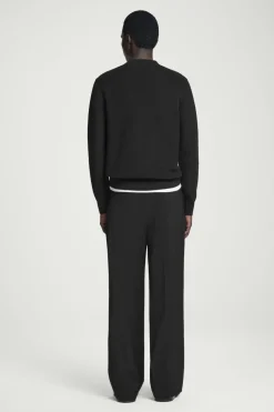 Hot COS RIBBED-KNIT SWEATER BLACK