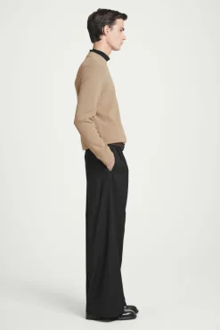 Discount COS RIBBED-KNIT SWEATER BEIGE