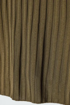 COS RIB-KNIT LONG-SLEEVED TOP BROWN