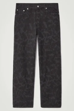 Hot COS RIDER LASERED WIDE-LEG JEANS BLACK