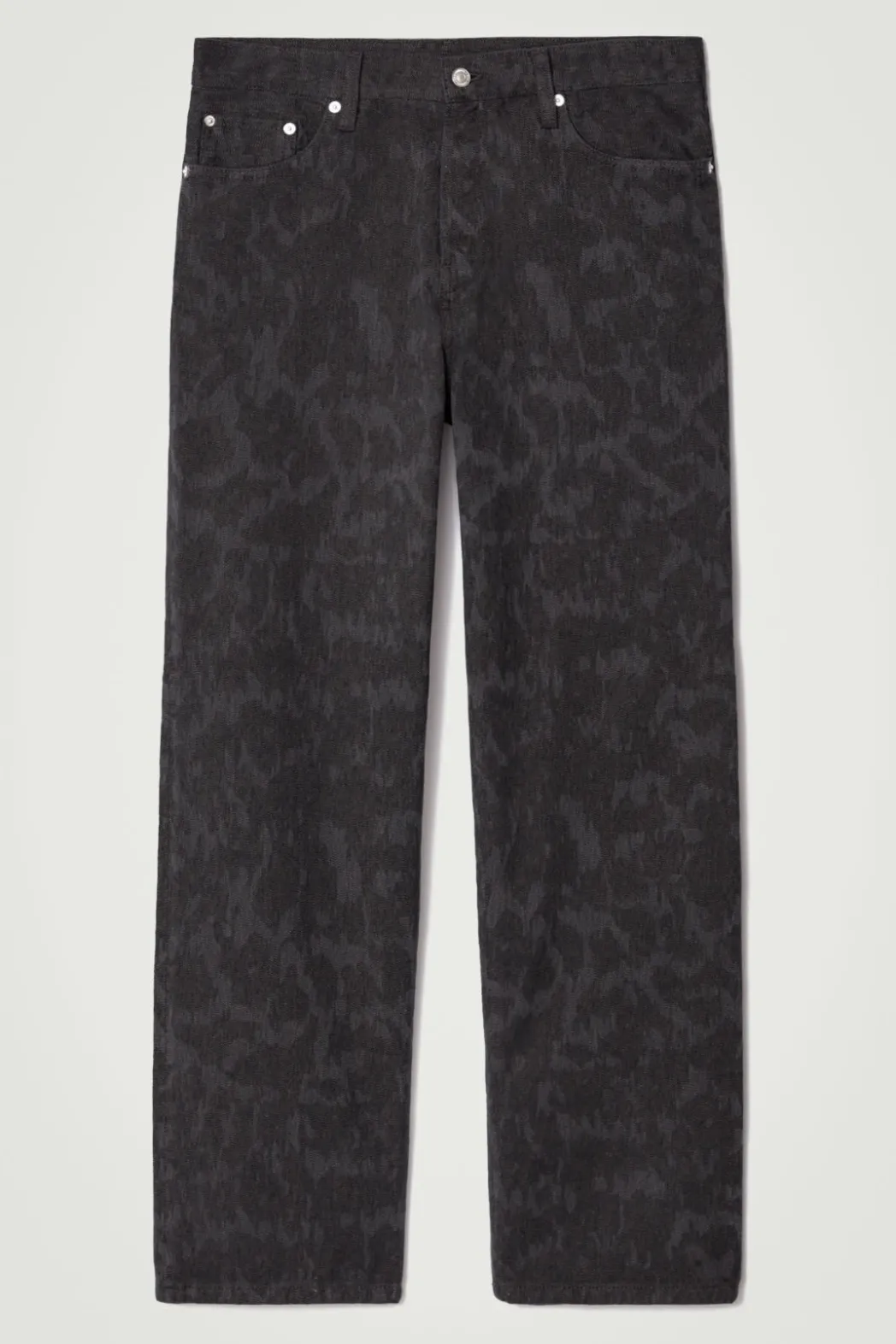 Hot COS RIDER LASERED WIDE-LEG JEANS BLACK