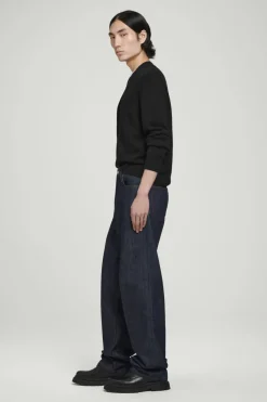 New COS RIDER SELVEDGE WIDE-LEG JEANS RAW INDIGO