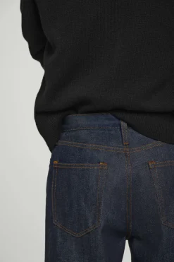 New COS RIDER SELVEDGE WIDE-LEG JEANS RAW INDIGO