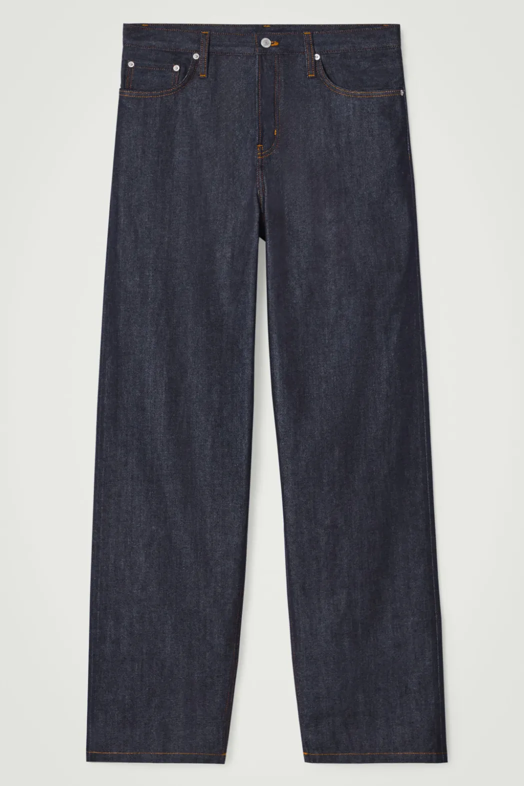 New COS RIDER SELVEDGE WIDE-LEG JEANS RAW INDIGO