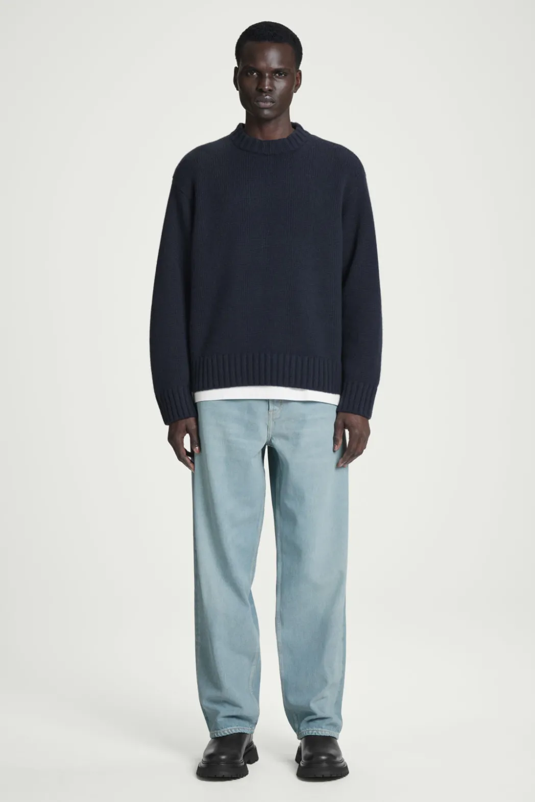 Sale COS RIDER WIDE-LEG JEANS DUSTY BLUE