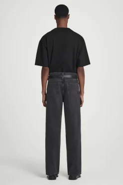 Sale COS RIDER WIDE-LEG JEANS WASHED BLACK