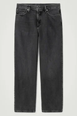 Sale COS RIDER WIDE-LEG JEANS WASHED BLACK