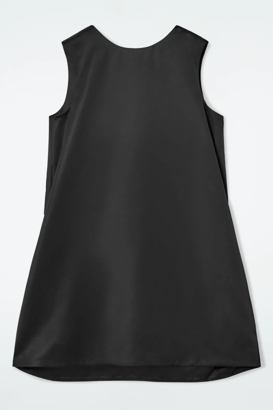 Best COS SATIN RACER-NECK MINI DRESS BLACK