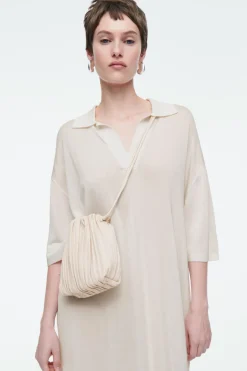 Discount COS SCALLOP CROSSBODY - LEATHER IVORY