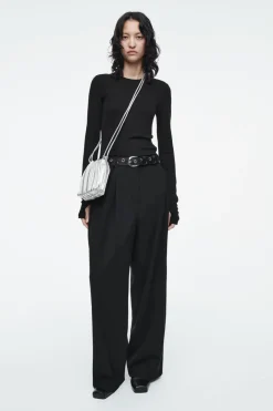 Discount COS SCALLOP CROSSBODY - LEATHER SILVER