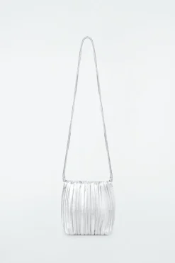 Discount COS SCALLOP CROSSBODY - LEATHER SILVER