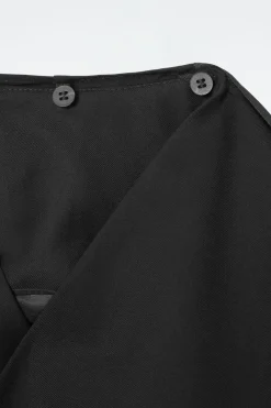 Hot COS SCARF-DETAIL WOOL BLAZER BLACK