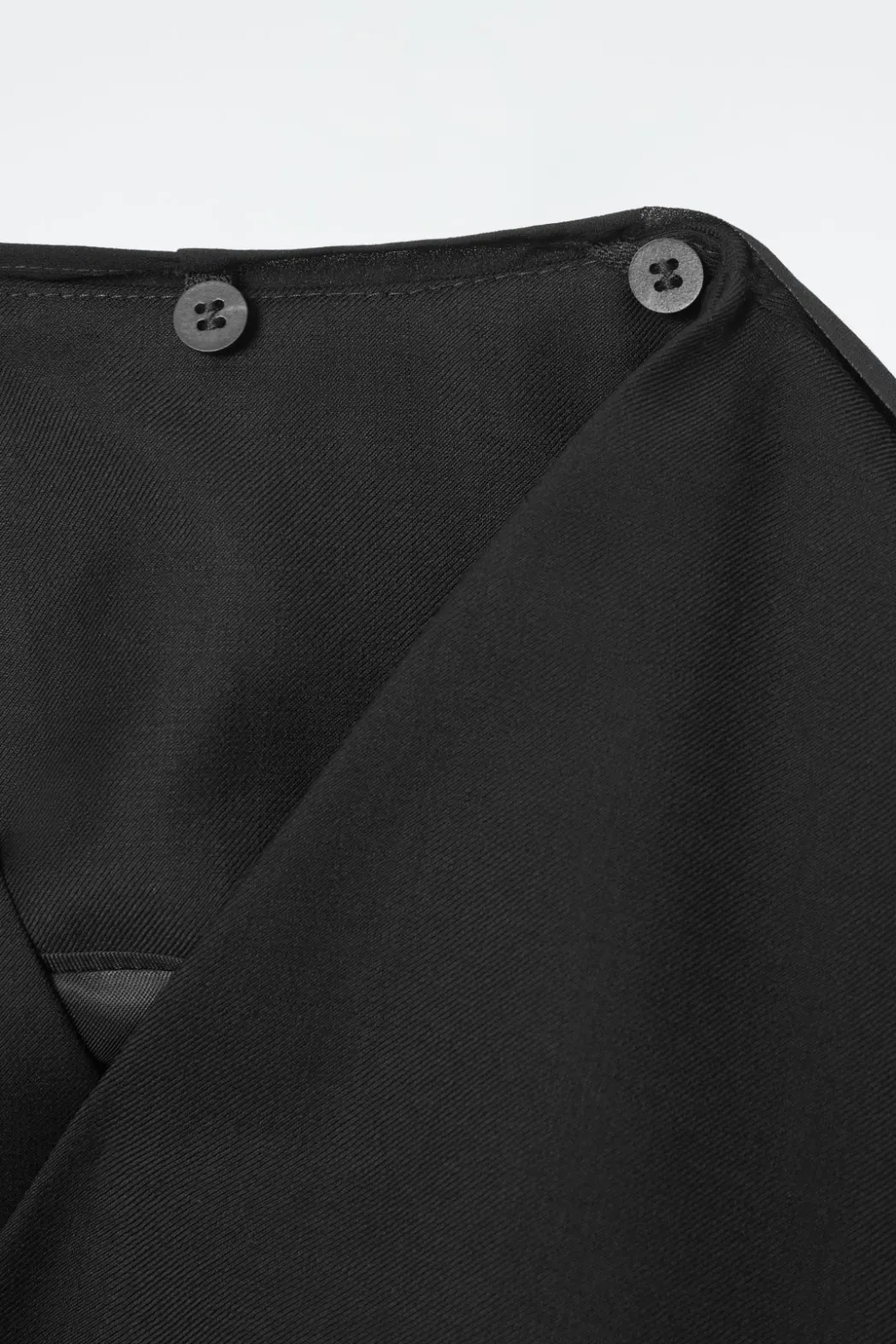 Hot COS SCARF-DETAIL WOOL BLAZER BLACK