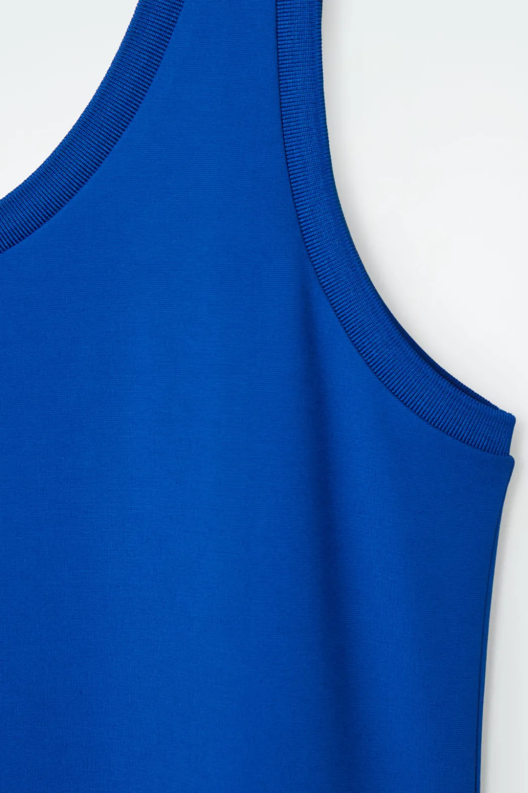 Outlet COS SCOOP-NECK JERSEY MIDI DRESS BLUE