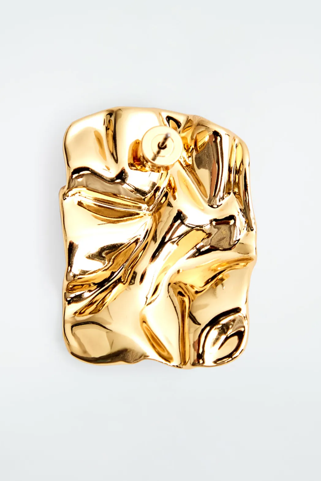 Clearance COS SCRUNCHED MISMATCHED EARRINGS GOLD