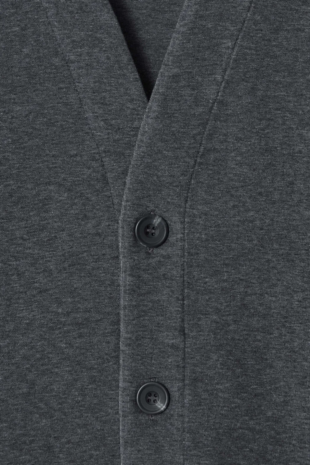 Best COS SCUBA-JERSEY V-NECK CARDIGAN GRAY