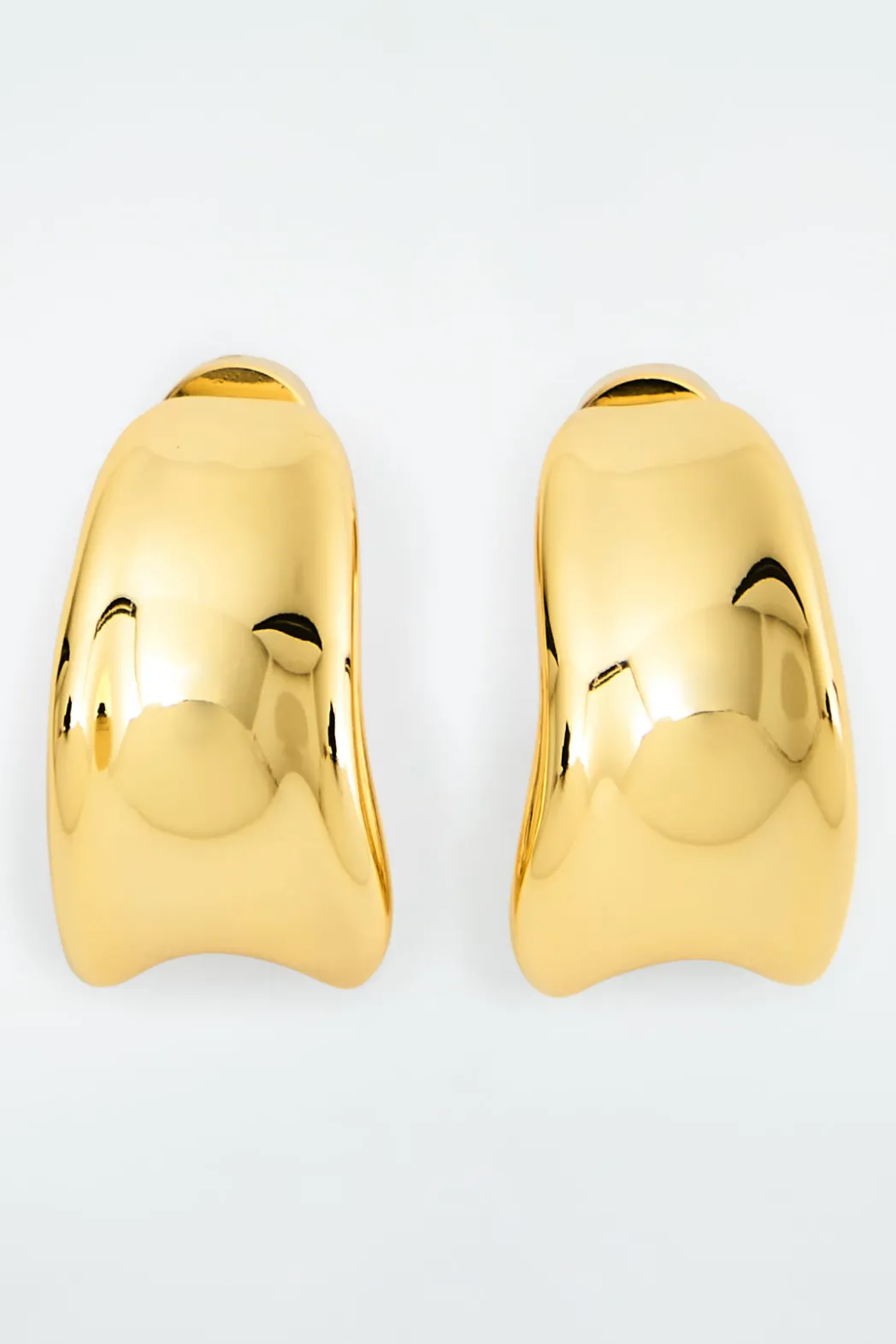 Outlet COS SCULPTED HOOP EARRINGS GOLD