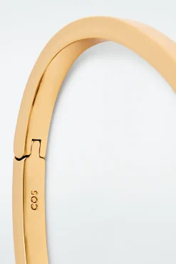 Online COS SCULPTURAL PYRAMID BANGLE GOLD