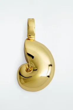 COS SEASHELL-SHAPED PENDANT GOLD