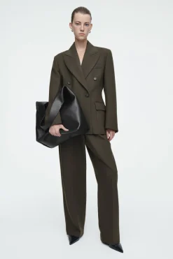 Best COS SERIF TOTE - LEATHER BLACK